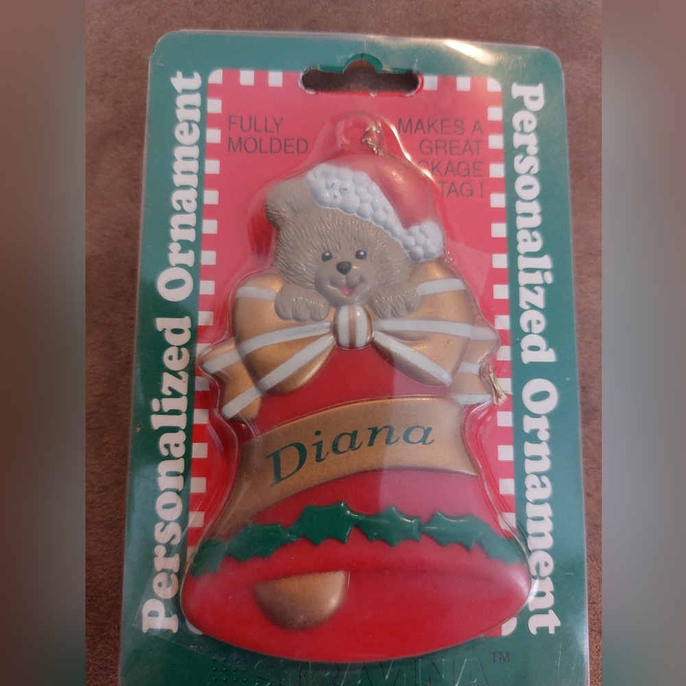 🎄 Diana ornament/ gift tag vintage